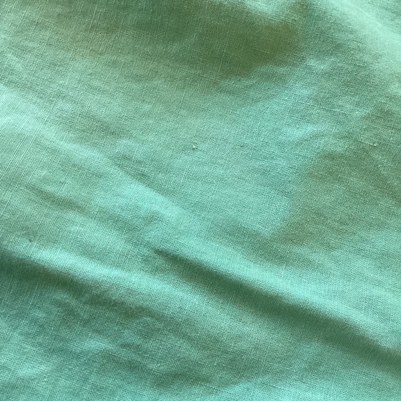 Vintage xs light green linen top, small marimekko linen pant set - Picture 3 of 8